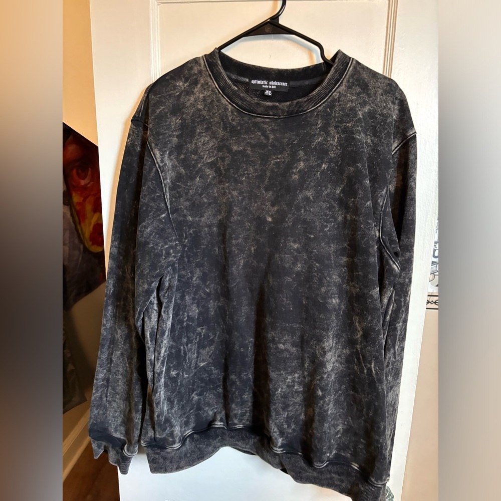 THE ACID WASHED HEAVY-WEIGHT FRENCH TERRY SWEATSHIRT